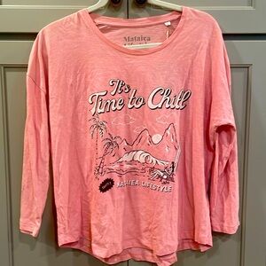 NWT Mataica Lifestyle Organic Cotton Tahiti - Since 2012 Top